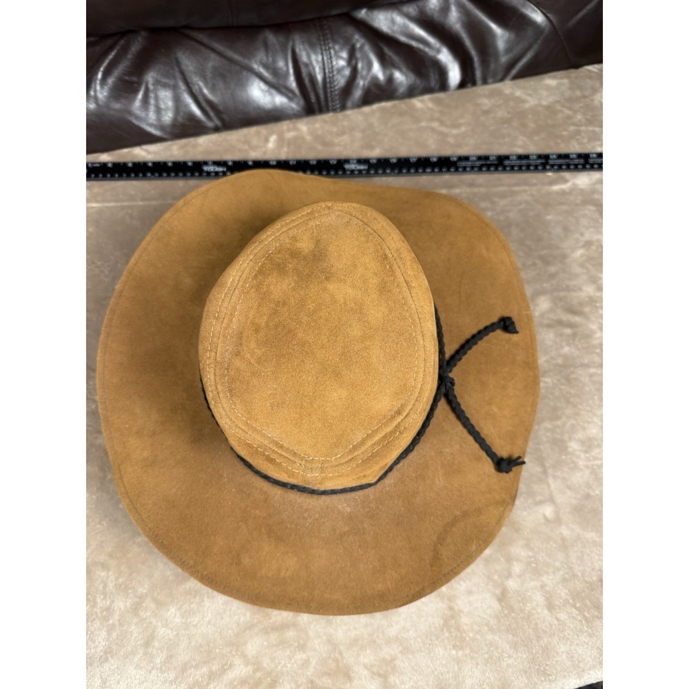 Altar'd State Brown Wide Brim Braided Cowboy Hat Western Women's One Size - Picture 5 of 13